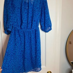 blue leopard print dress 🐾